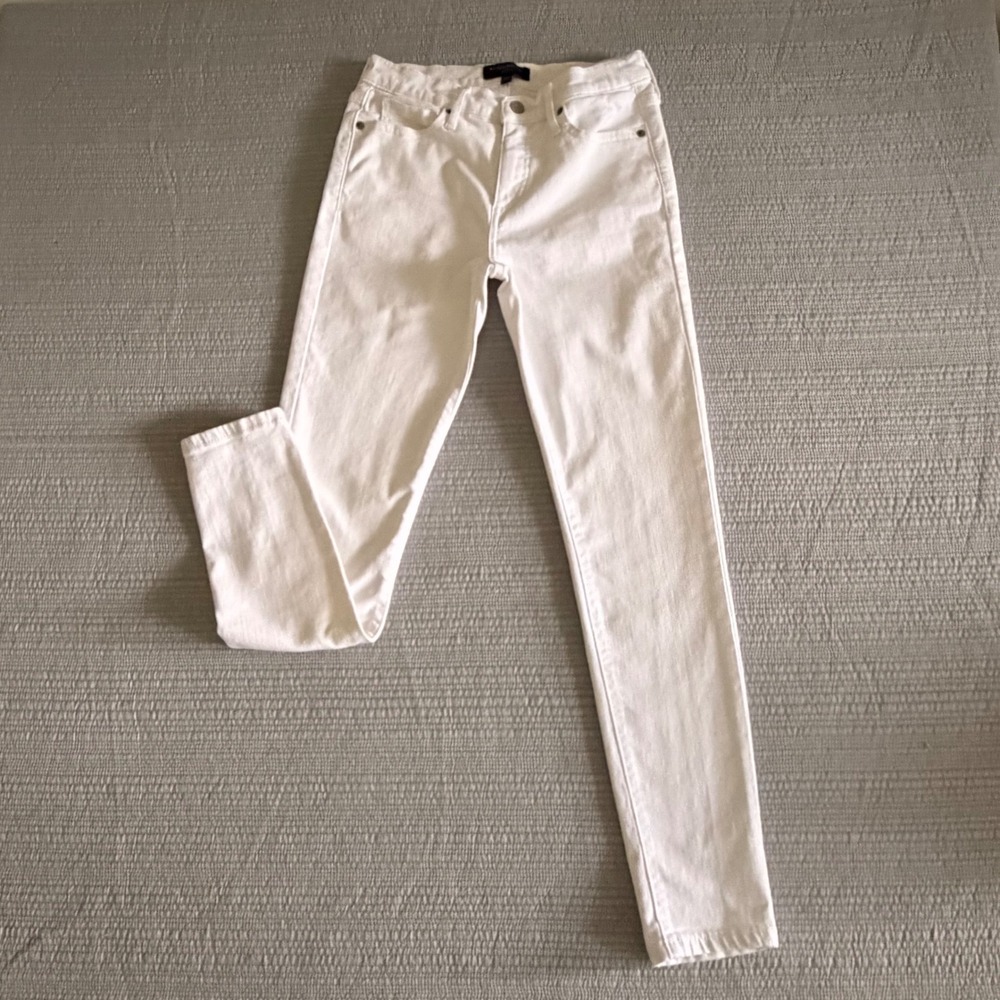 Banana Republic Women's Skinny Fit White Jeans Size 27/4 Washwell Denim